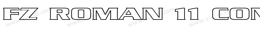 FZ ROMAN 11 COND字体转换